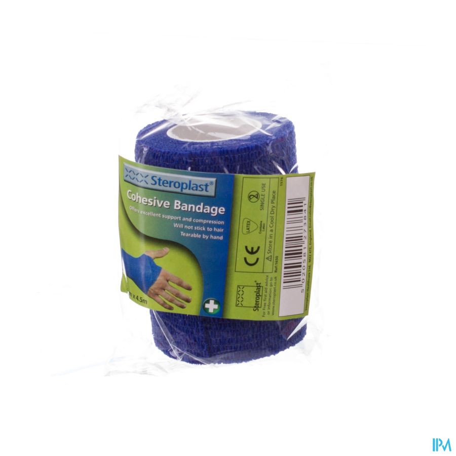 Cohesief Verband Blauw 7,5cmx4,5m Covarmed 1