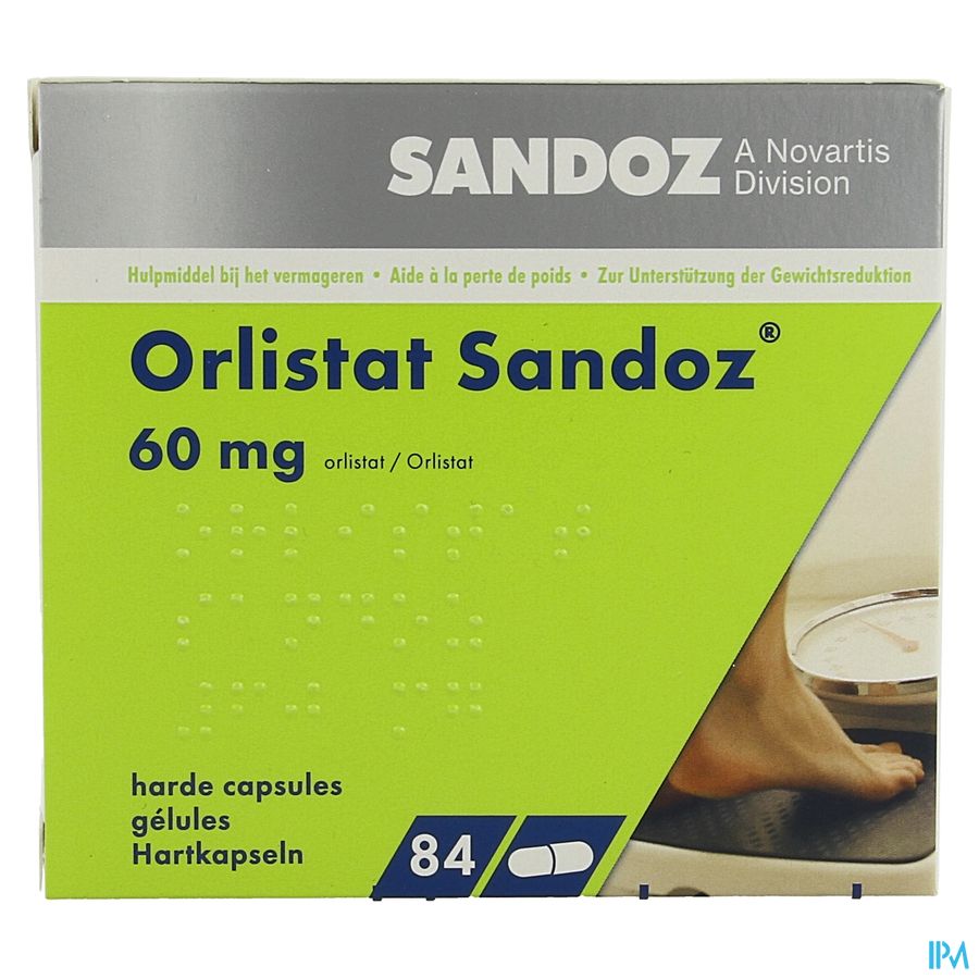 Orlistat Sandoz Harde Caps 84 X 60mg 3