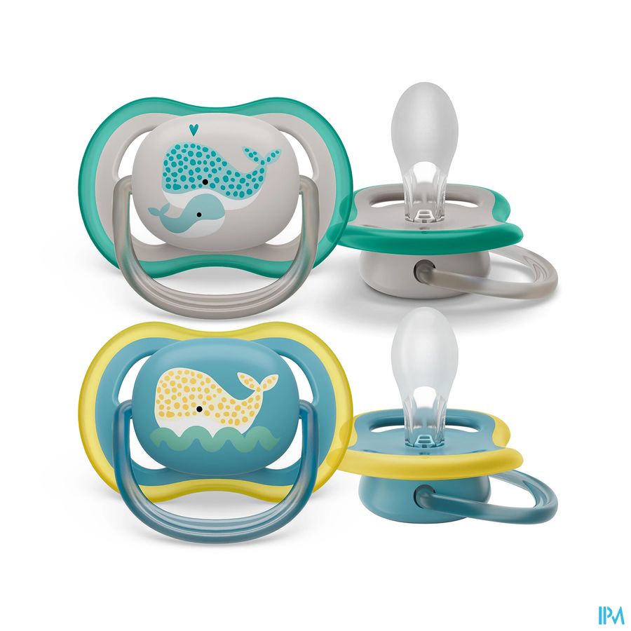 Philips Avent Fopspeen +18m Ultra Air Walvis 2