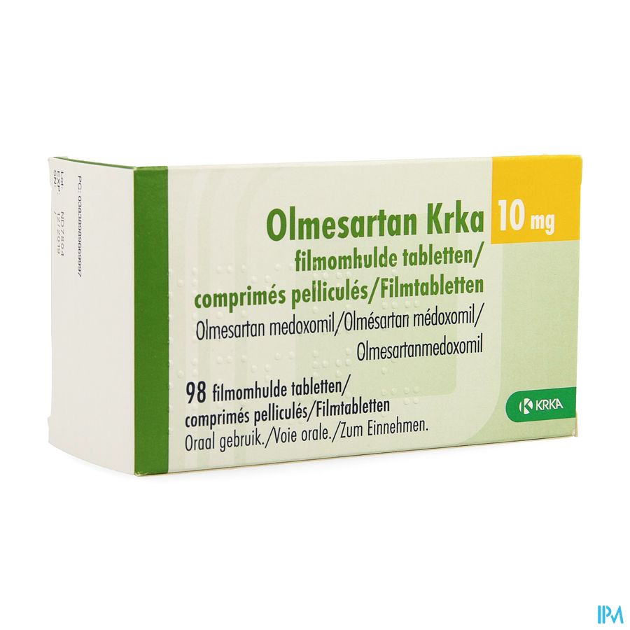 Olmesartan Krka 10mg Filmomh Tabl 98 X 10mg Olmesartan Krka 10mg Filmomh Tabl 98 X 10mg