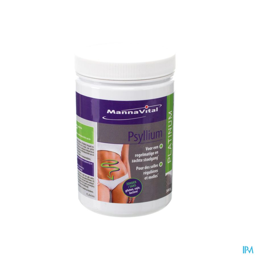 Mannavital Psyllium Platinum Pdr 300g Mannavital Psyllium Platinum Pdr 300g