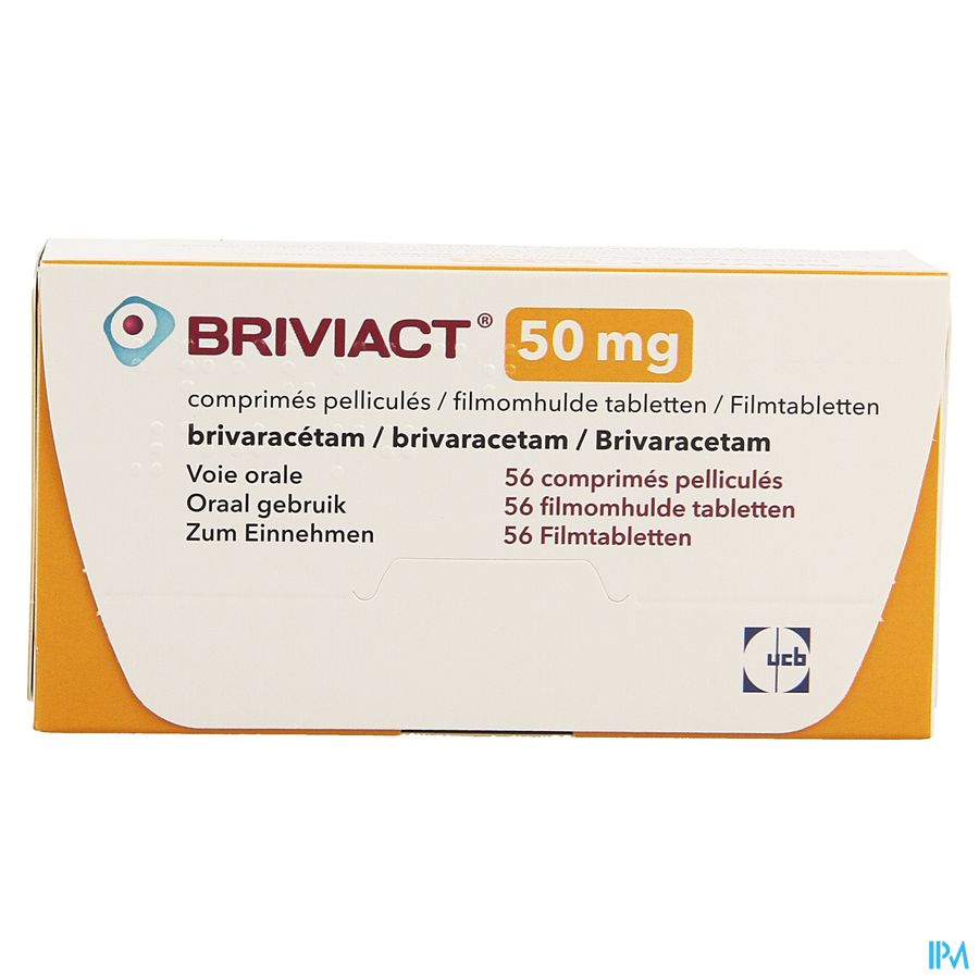 Briviact 50mg filmomh. tabl. (56) 1