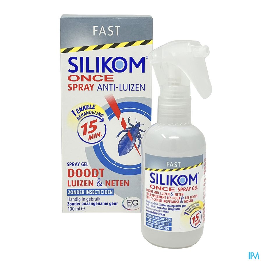 Silikom Once Spray Gel A/Poux 100Ml 4