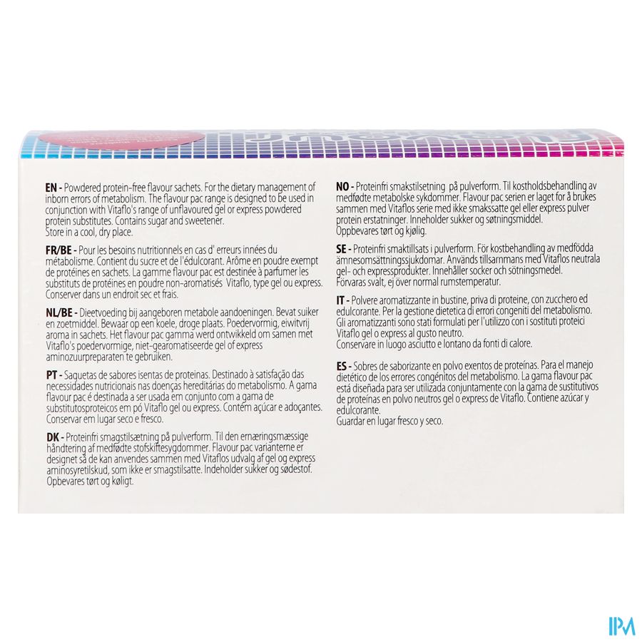 Flavour Pac Framboos Zakje 30x4g 3