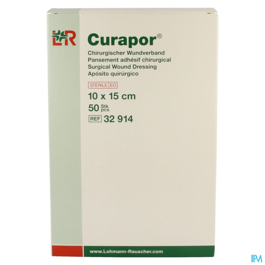 Curapor Verb Chirurg. Steriel 15cmx10cm 50 32914 7