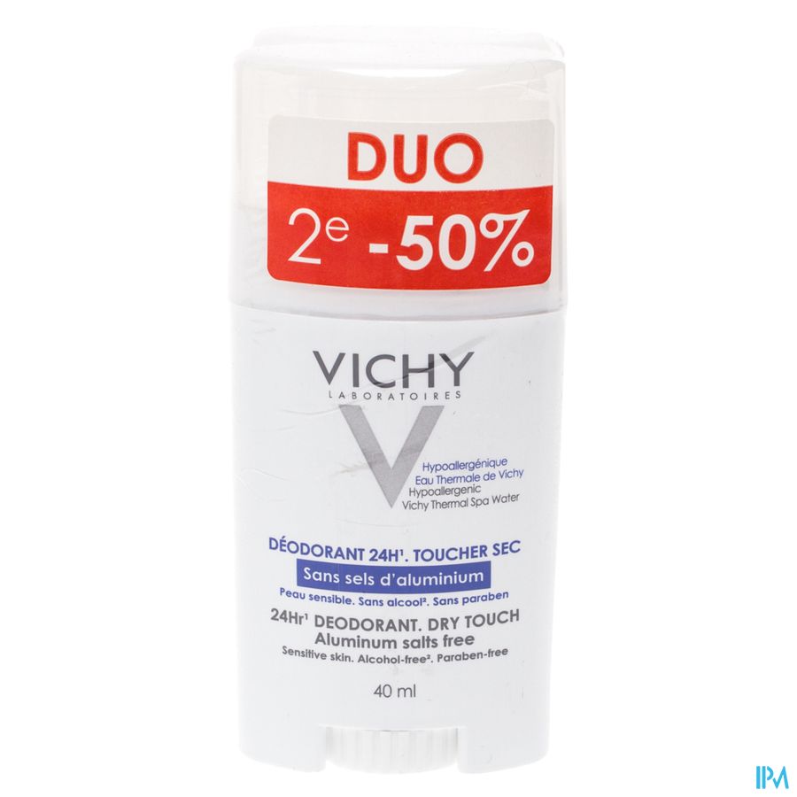 Vichy Deo React. H Z/alu Zout Stick 24u Duo 2x40ml Vichy Deo React. H Z/alu Zout Stick 24u Duo 2x40ml