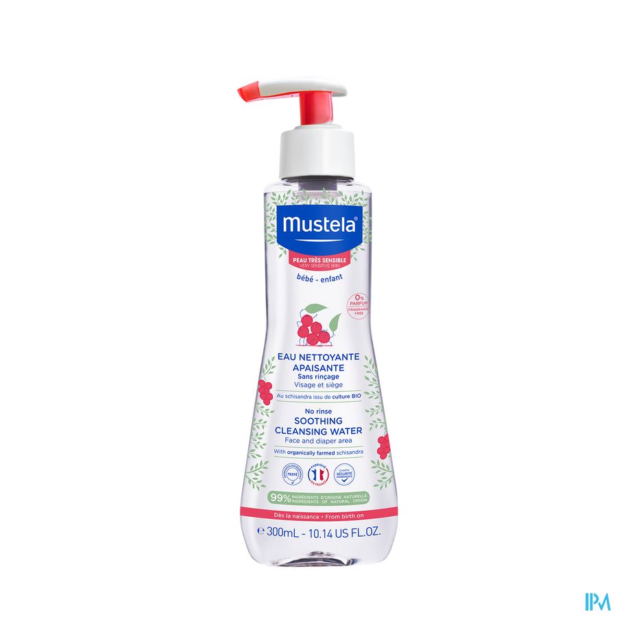 Mustela Pts Verz. Reinigend Water Z/spoelen 300ml Mustela Pts Verz. Reinigend Water Z/spoelen 300ml
