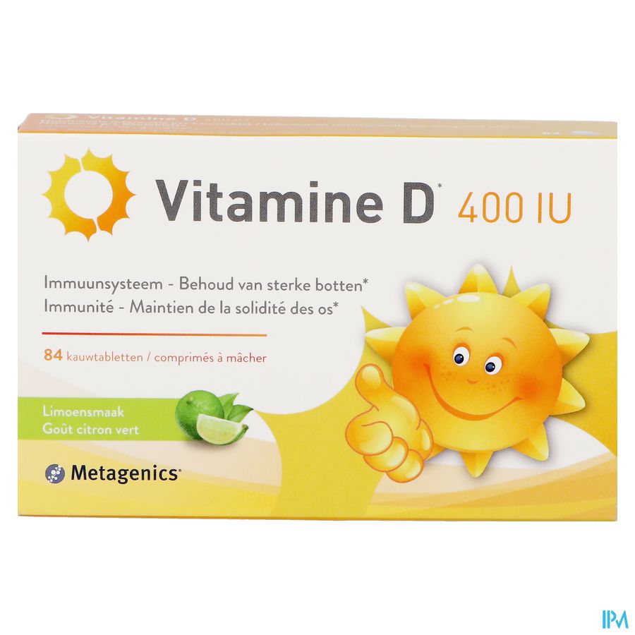 Vitamine D 400ie Metagenics Kauwtabl 84 1