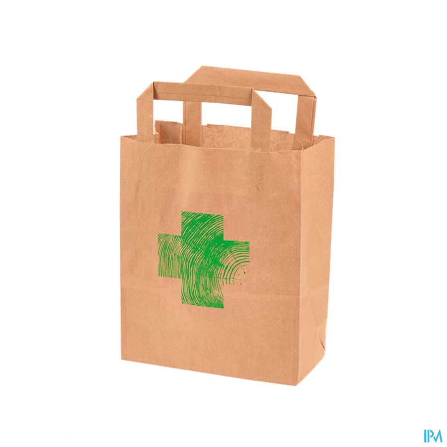 Draagtas Papier Bruin Kruis 19+9x22cm 250 Aca Draagtas Papier Bruin Kruis 19+9x22cm 250 Aca