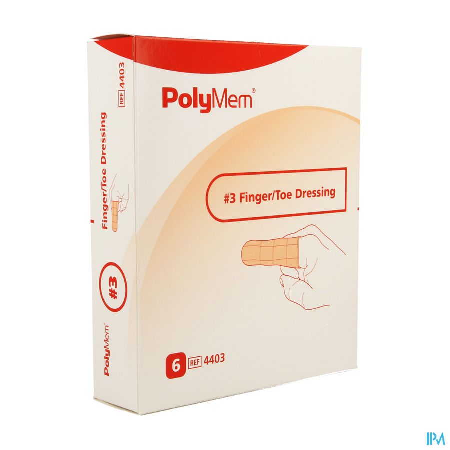 Polymem Vinger/teen Dressing Ring 12-16 6 Polymem Vinger/teen Dressing Ring 12-16 6