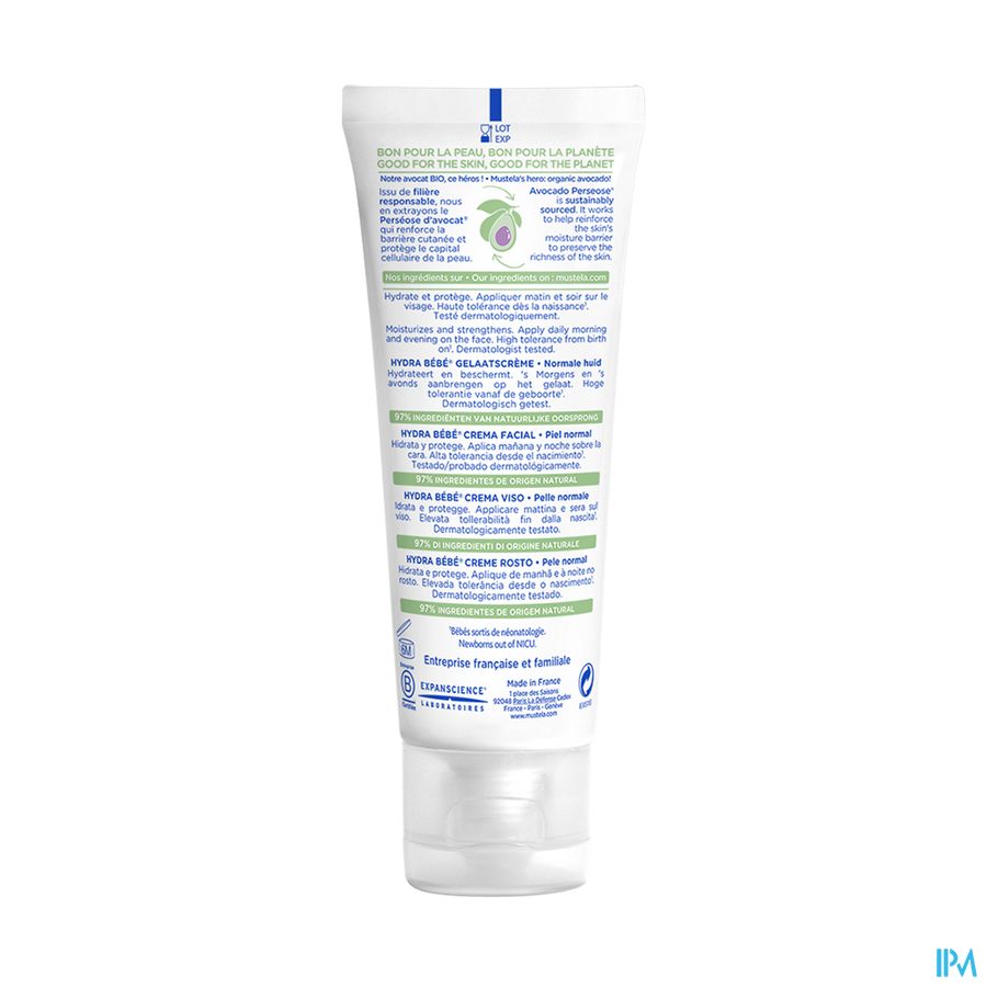 Mustela Bb Hydra Gelaatscreme Nf Tube 40ml