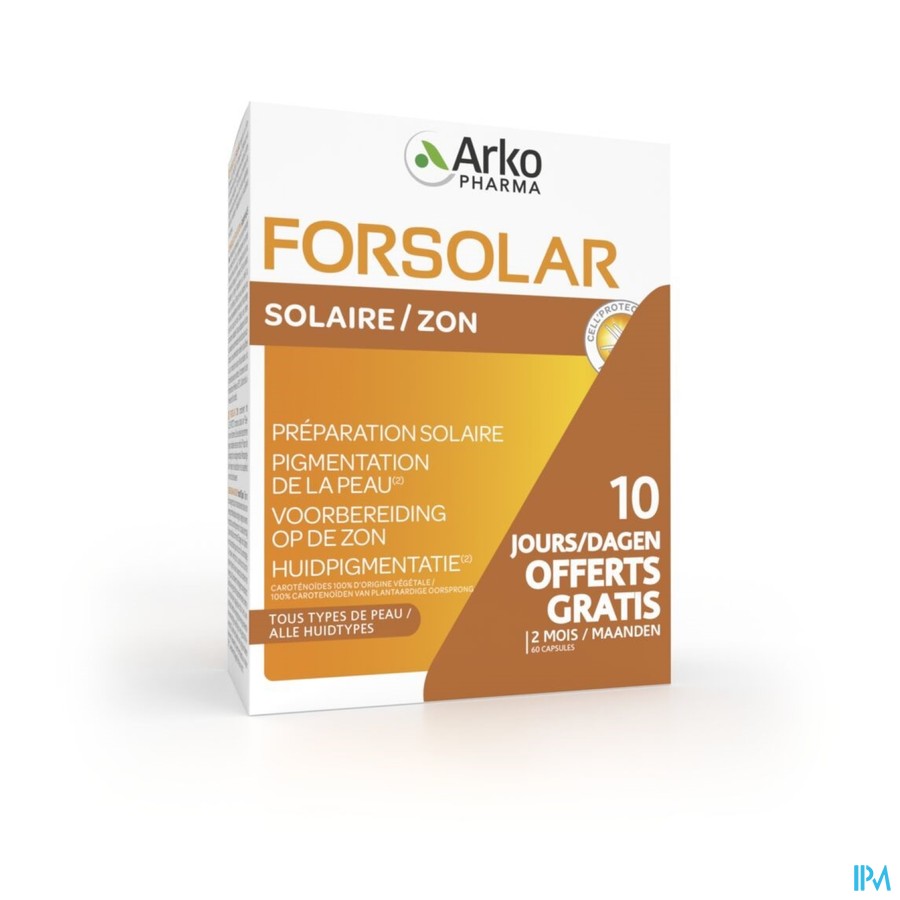 Forsolar Soleil Caps 50 + Caps 10 Gratuit
