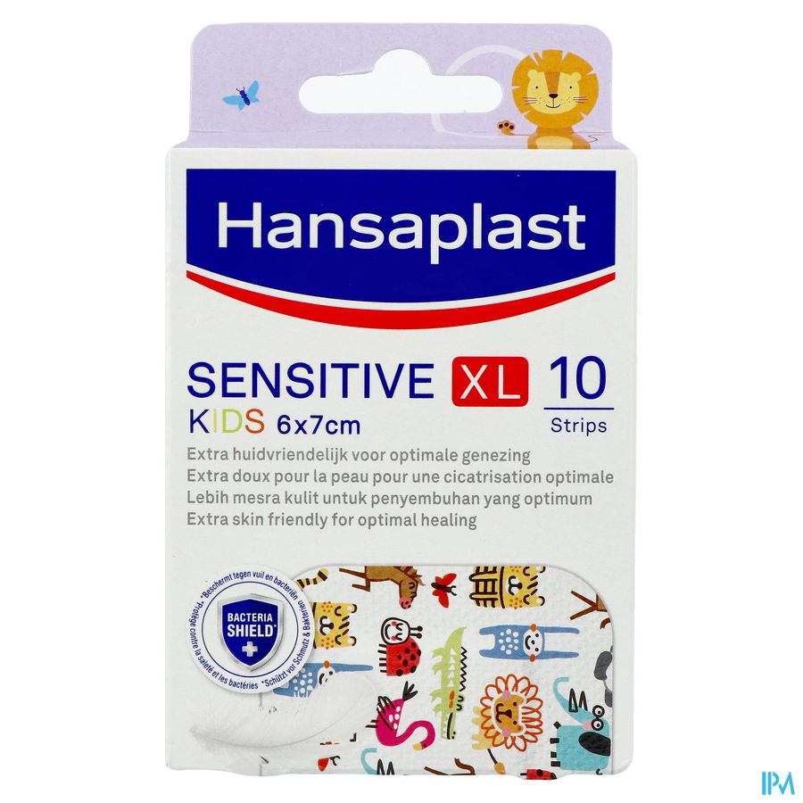 Hansaplast Sensitive Kids Xl 6x7cm Strips 10 3