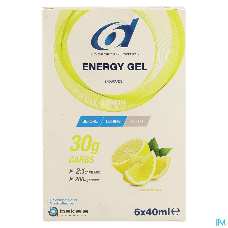 6d Sixd Energy Gel Lemon 6x40ml 1
