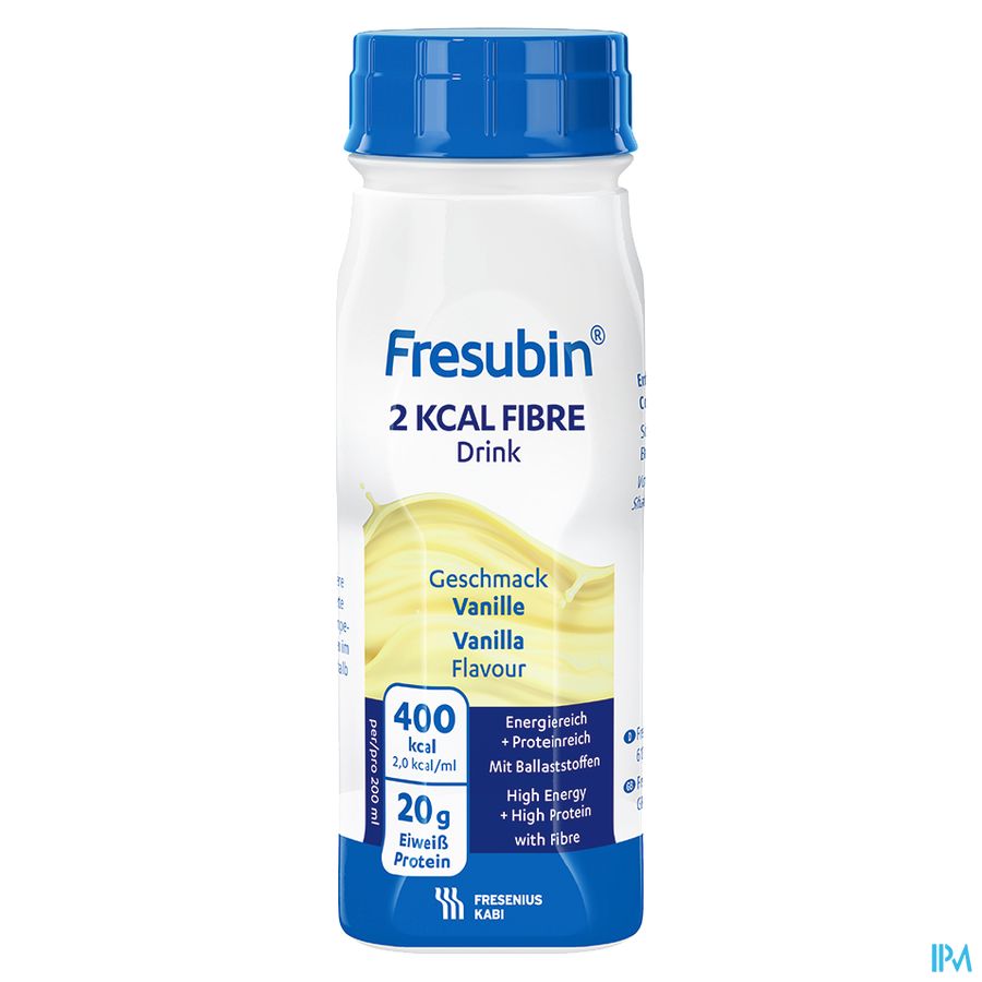 Fresubin 2 Kcal Fibre Drink Vanille Fl 4x200ml 8
