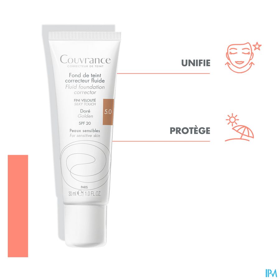 Avene Couvrance Fdt Correct. Fluide 5 Dore 30ml 12