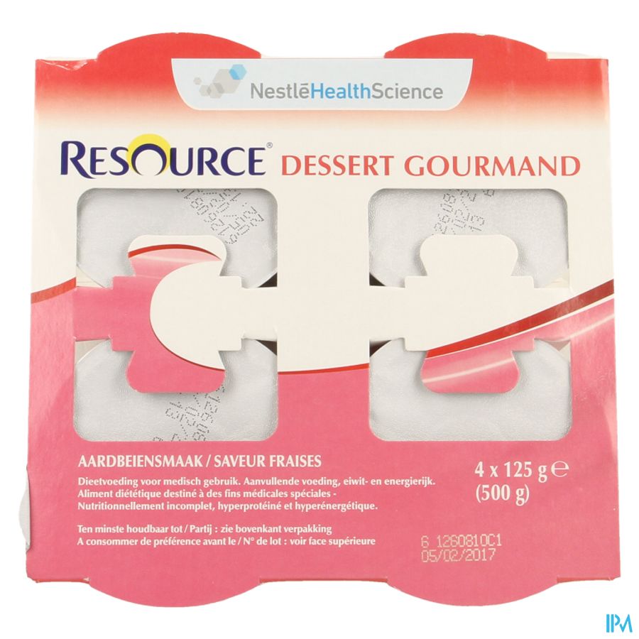Resource Dessert Gourmand Fraise 4x125g 12311130 4