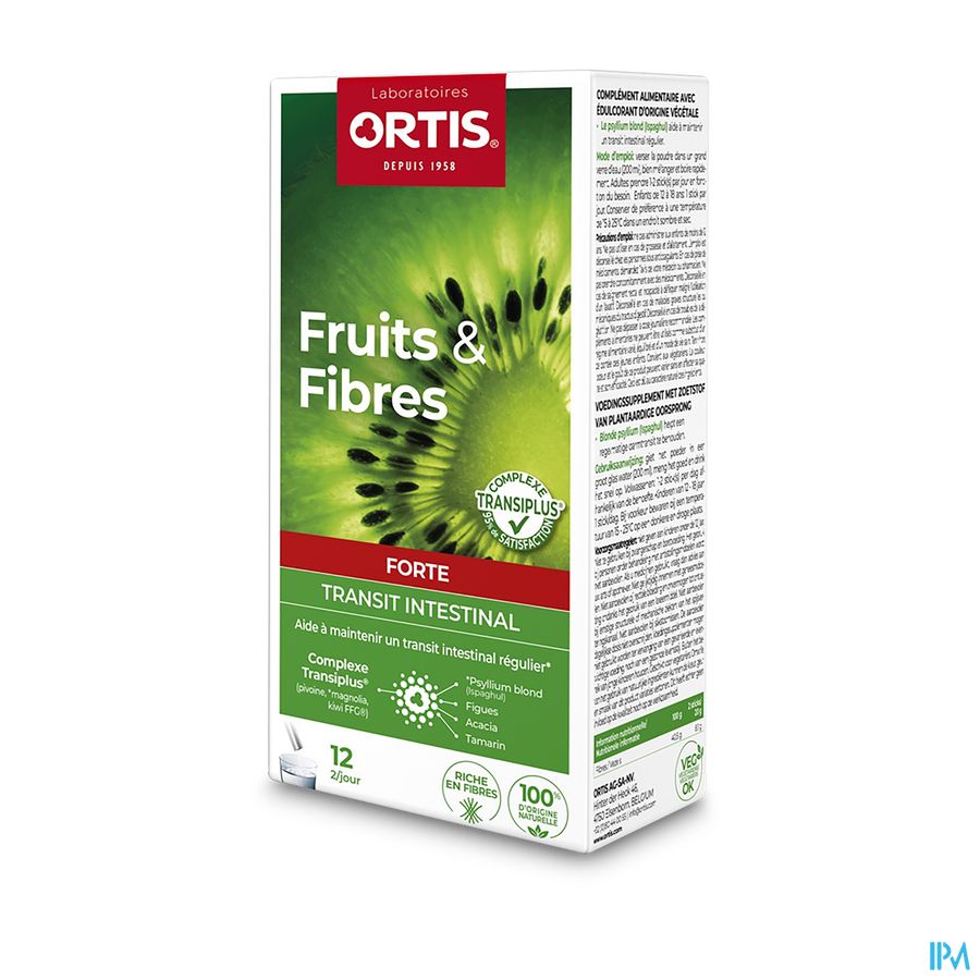 Ortis Fruits&fibres Forte Complexe Transi+ 12x10g Ortis Fruits&fibres Forte Complexe Transi+ 12x10g