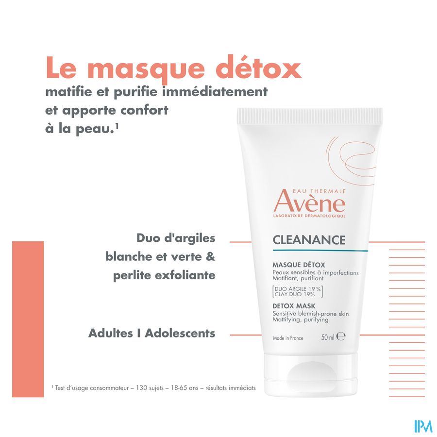 Avene Cleanance Detox Masker 50ml 7