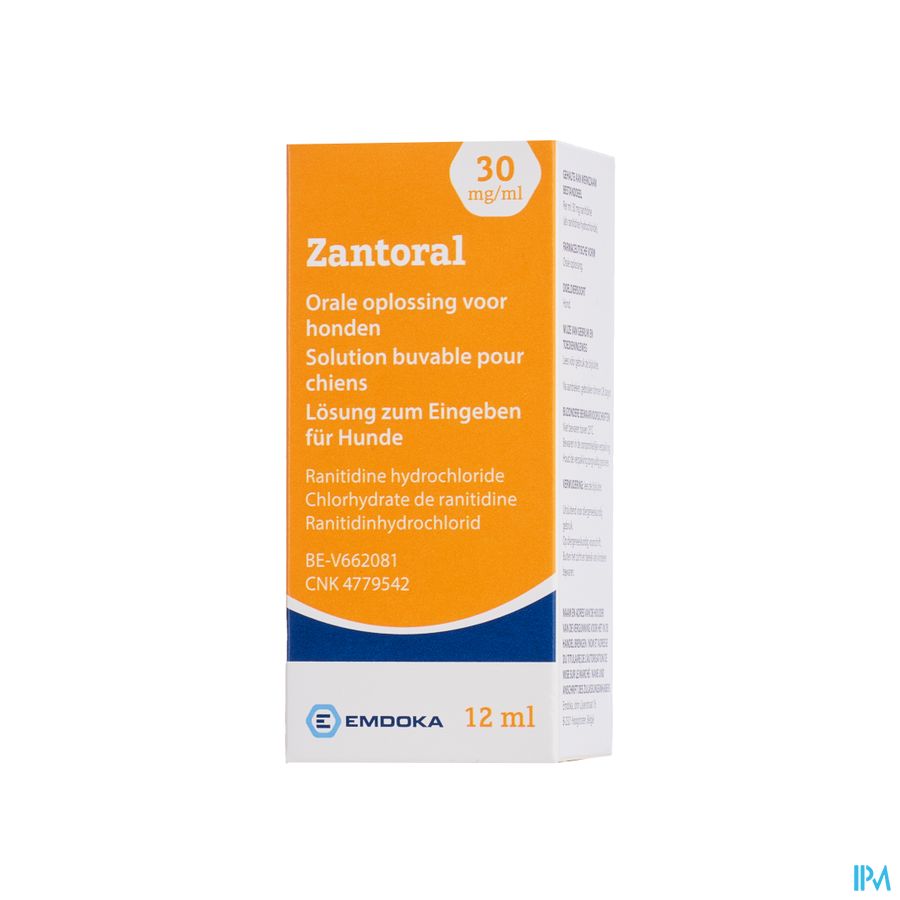 Zantoral 30mg/ml Orale Opl. Honden 12ml