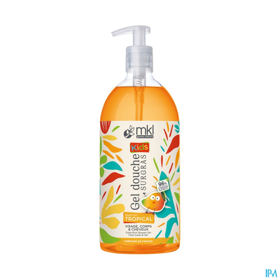 Mkl Gel Douche Kids Tropical Fl Pompe 1l