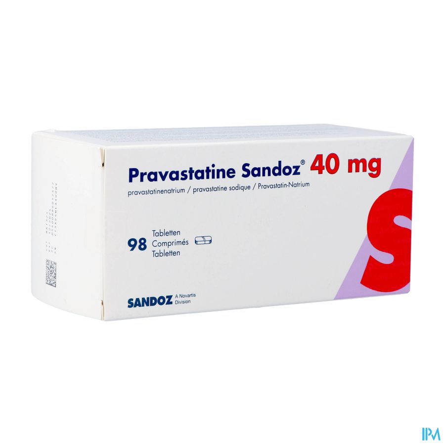 Pravastatine Sandoz Pi Pharma 40mg Comp 98 Pip Pravastatine Sandoz Pi Pharma 40mg Comp 98 Pip