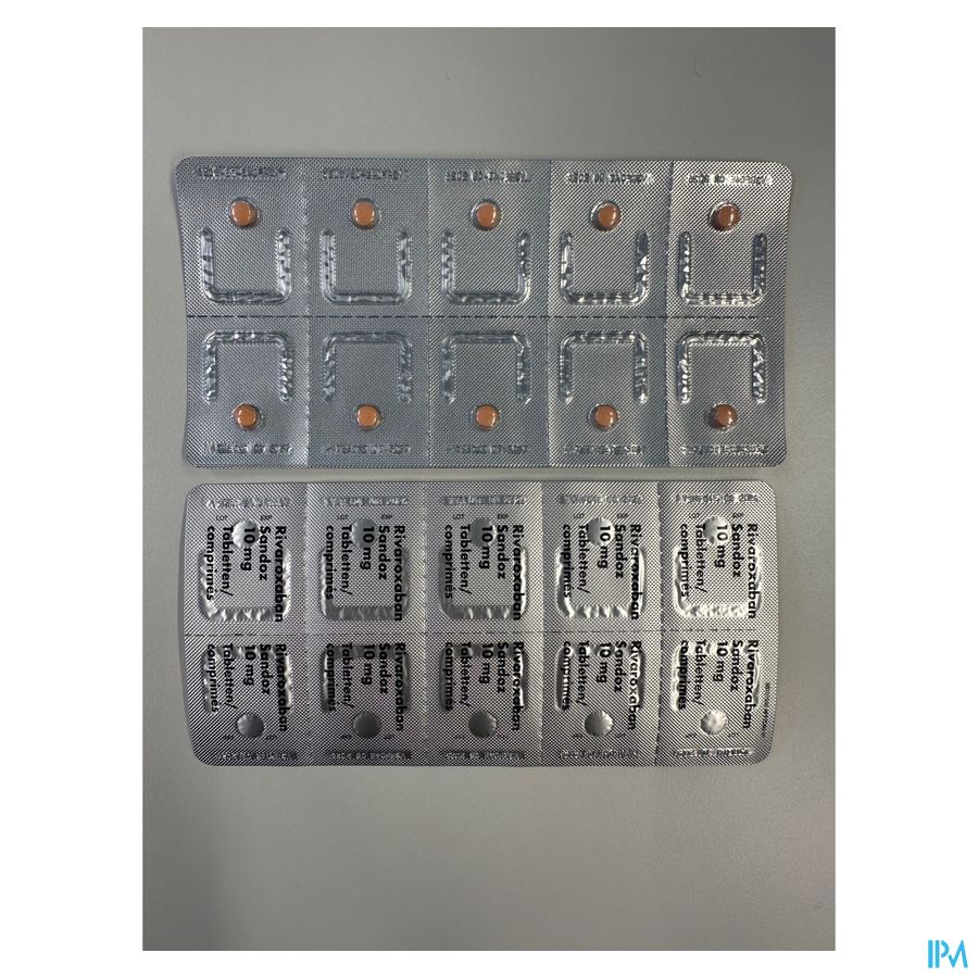 Rivaroxaban Sandoz 10mg Filmomh Tabl 30 4