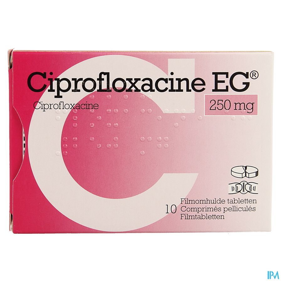 Ciprofloxacine EG 250Mg Comp 10X250Mg 3