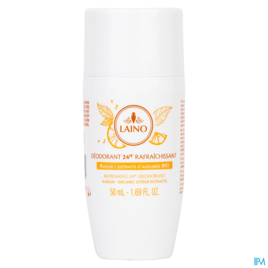 Laino Deo 24h Fris. A/geur Kaolien Citrusextr.50ml