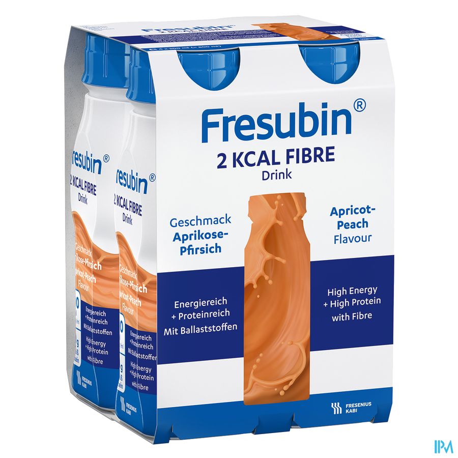 Fresubin 2 Kcal Fibre Drink 200ml Pêcheabricot/abrikoosperzik 3