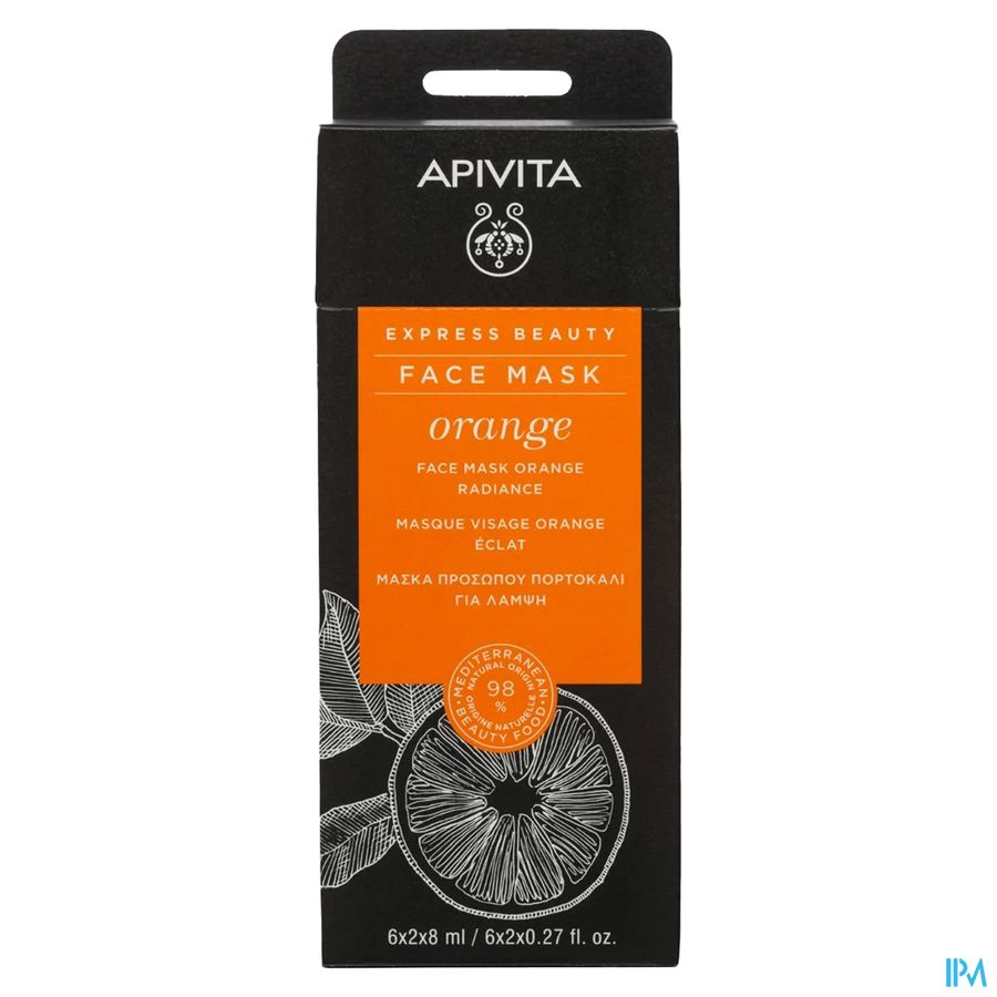 Apivita Express Beauty Face Mask Orange Rad. 2x8ml 1