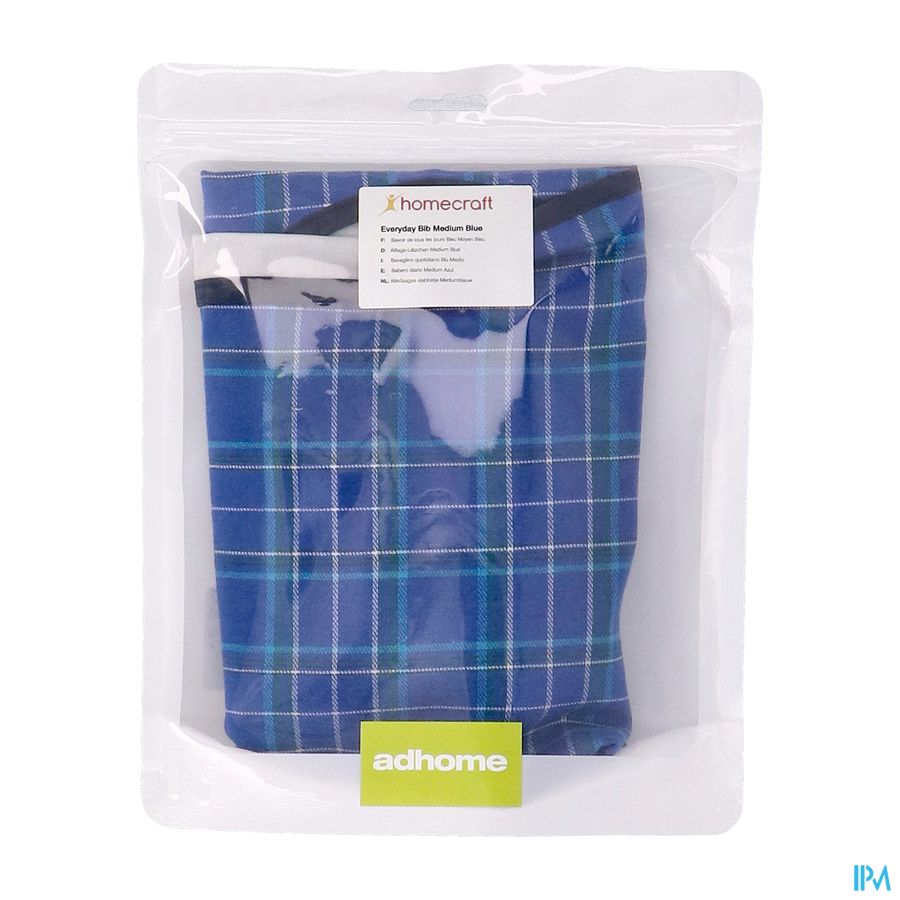 Bavoir Carreaux Economy M Bleu