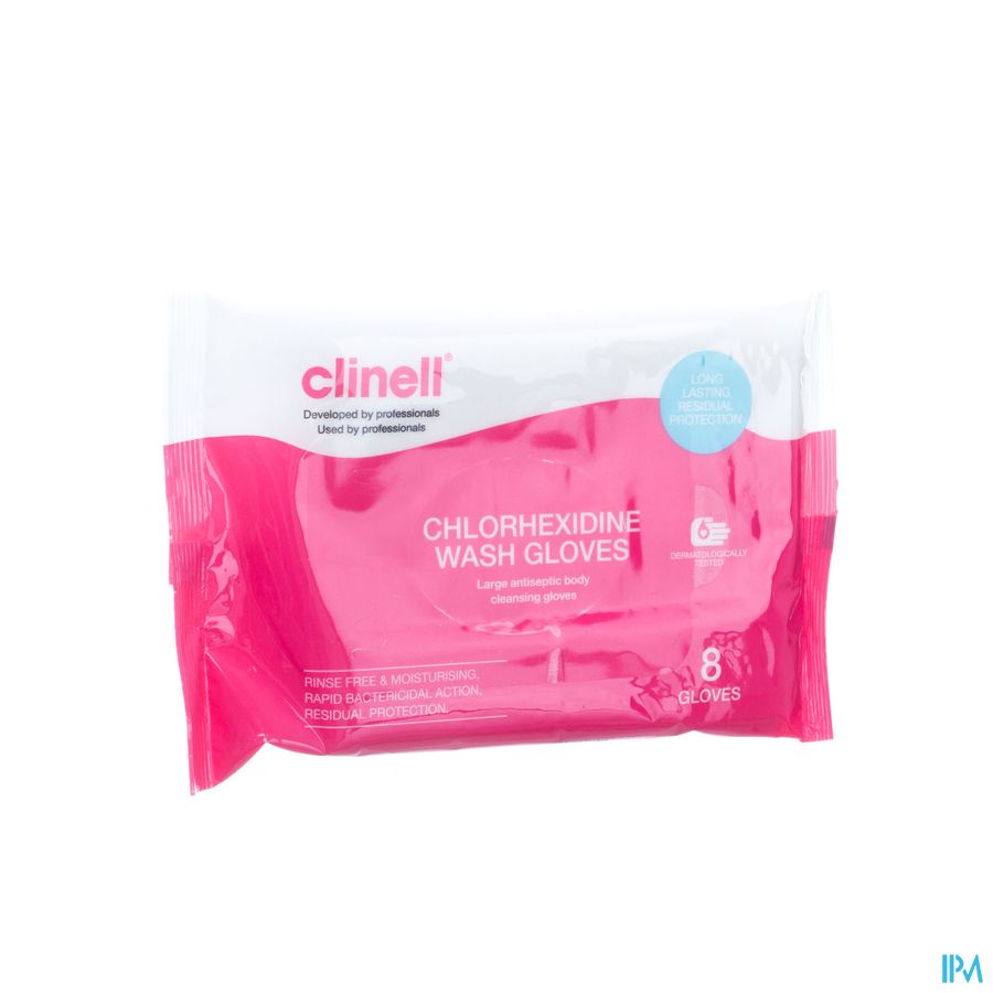 Clinell Washandje 2% Chlorhexydine 8 Clinell Washandje 2% Chlorhexydine 8