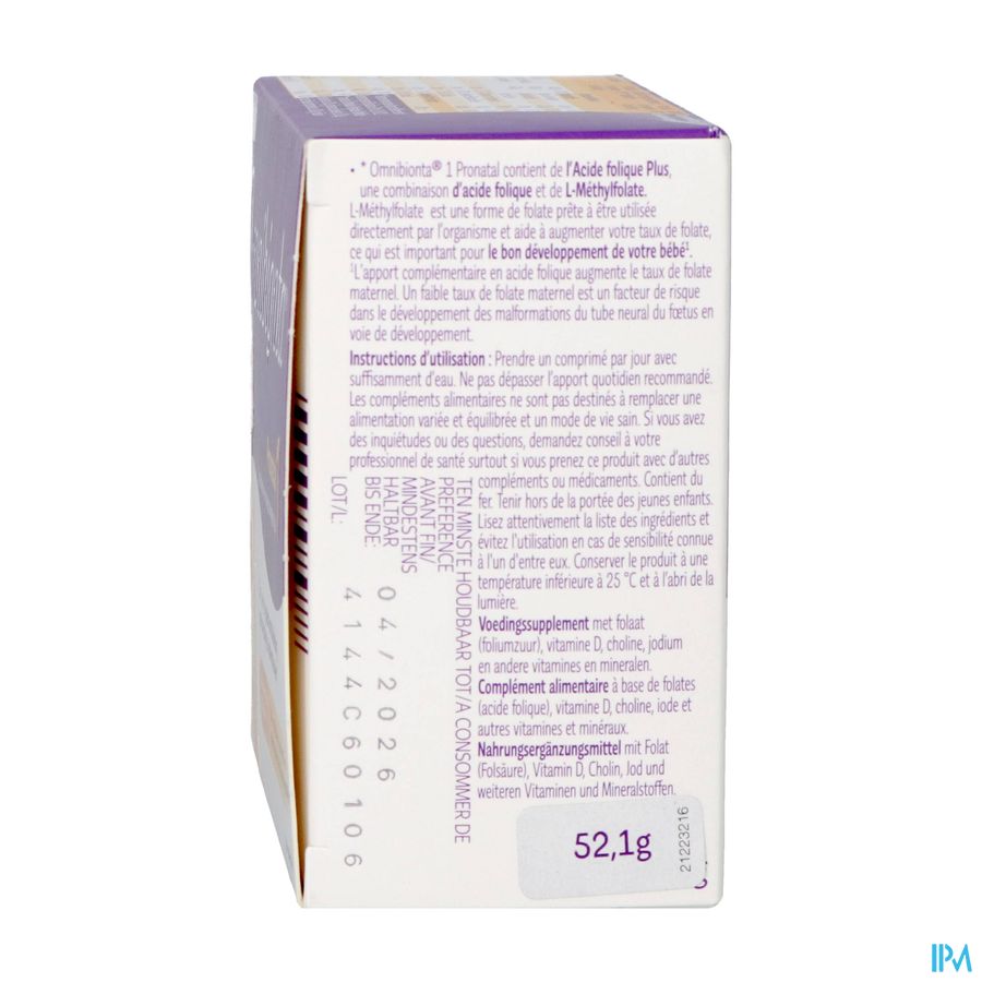 Omnibionta Pronatal 1kinderwens Zwang.8wek Tabl56 3