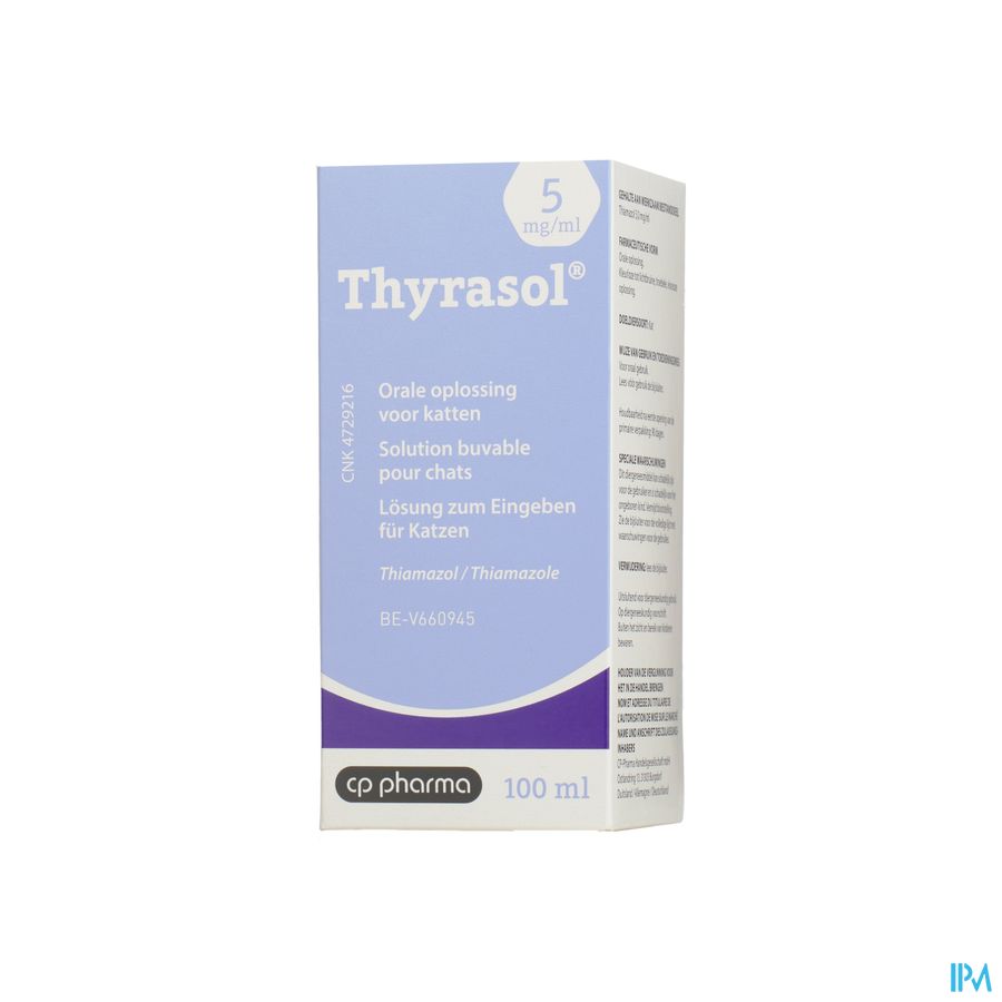 Thyrasol 5mg/ml Orale Opl Kat Fl 100ml Thyrasol 5mg/ml Orale Opl Kat Fl 100ml