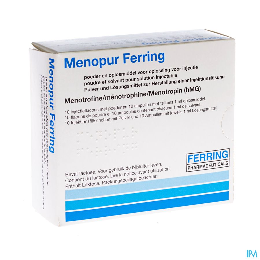 Menopur Ferring Pulv+solv Im/sc 10