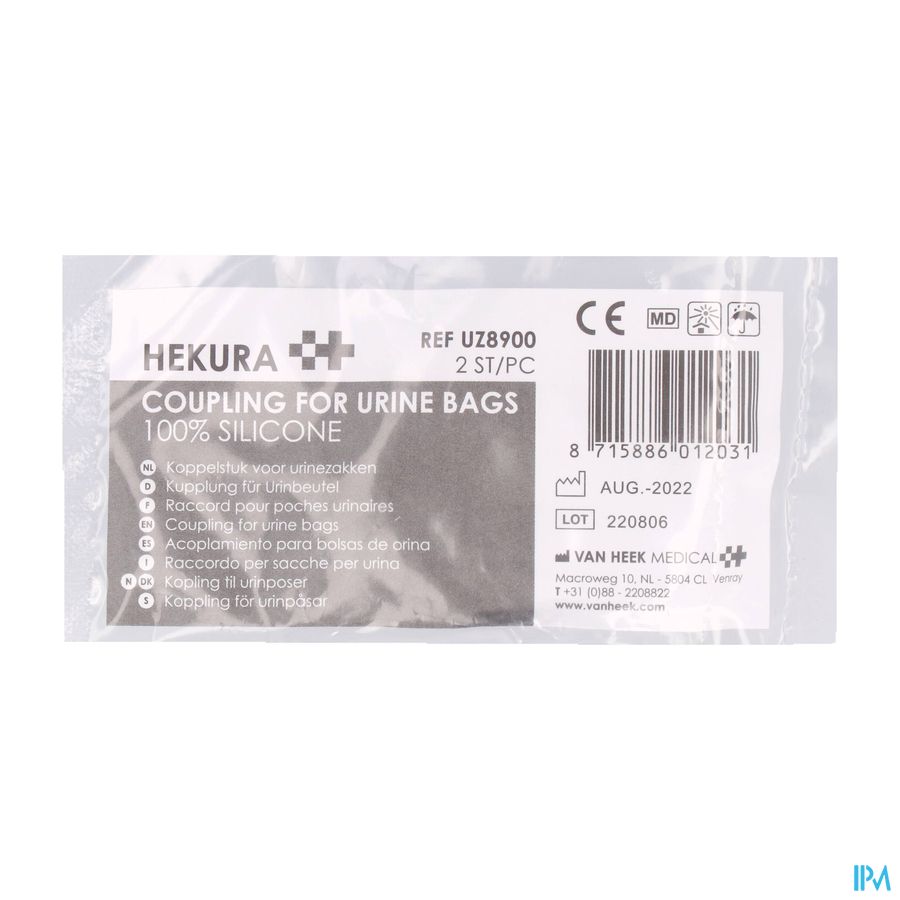 Hekura Koppelstuk Silicoon Voor Urinezak 2 Uz8900 Hekura Koppelstuk Silicoon Voor Urinezak 2 Uz8900