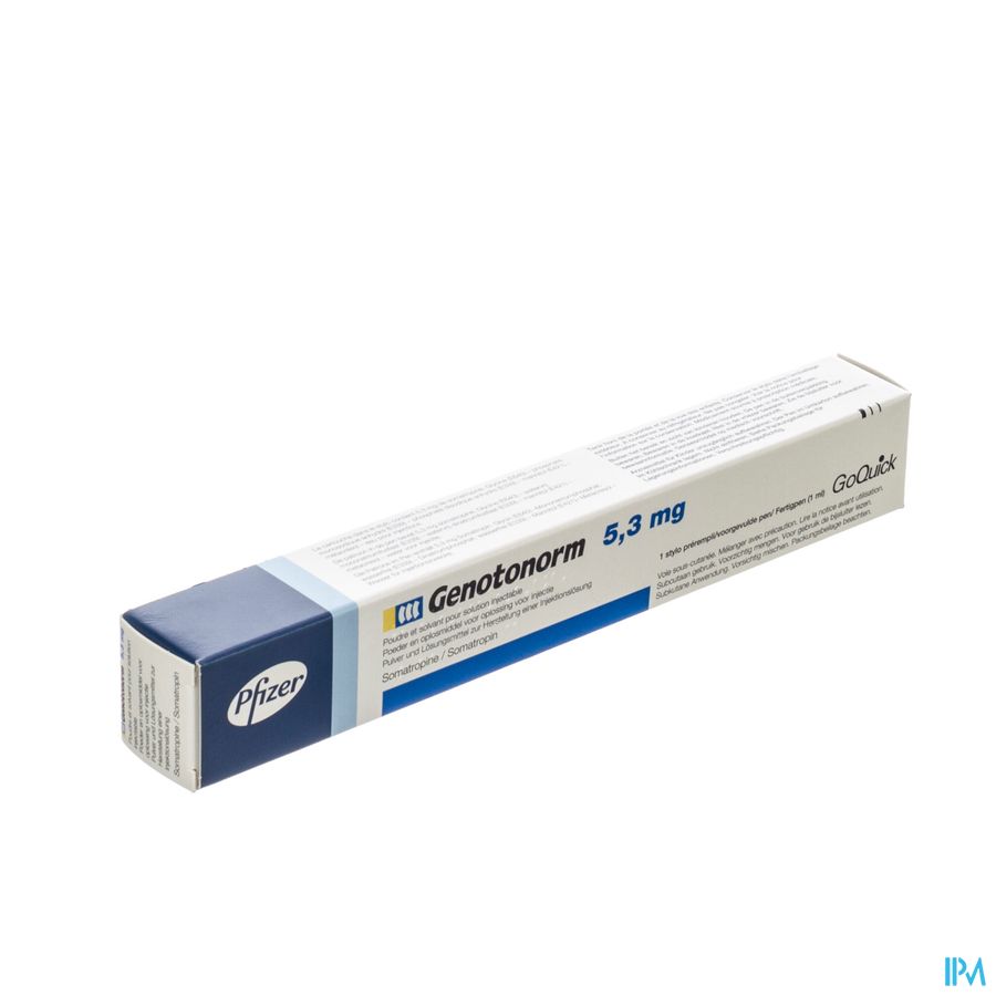 Genotonorm 5,3mg Goquick Opl Inj Voorgev.pen 1 Genotonorm 5,3mg Goquick Opl Inj Voorgev.pen 1