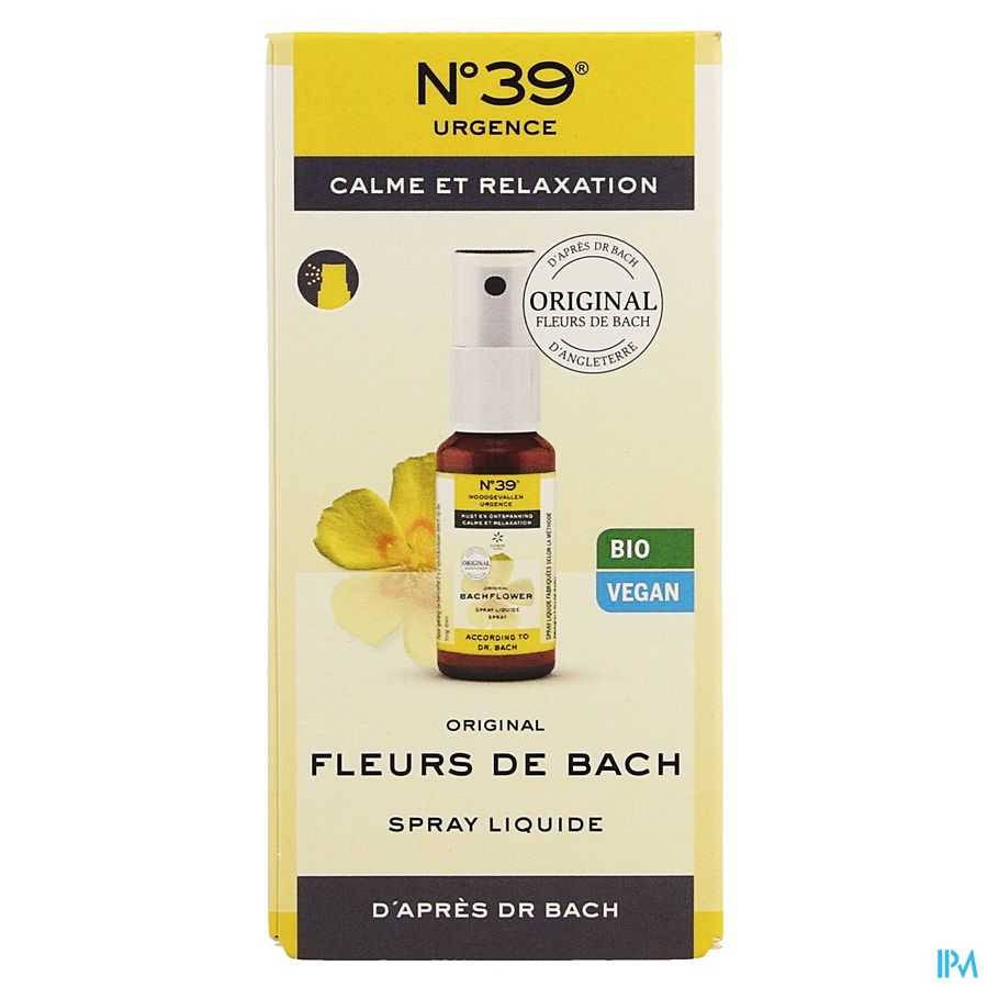 Fleurs de Bach Bio N°39 Urgence Spray 20ml 2