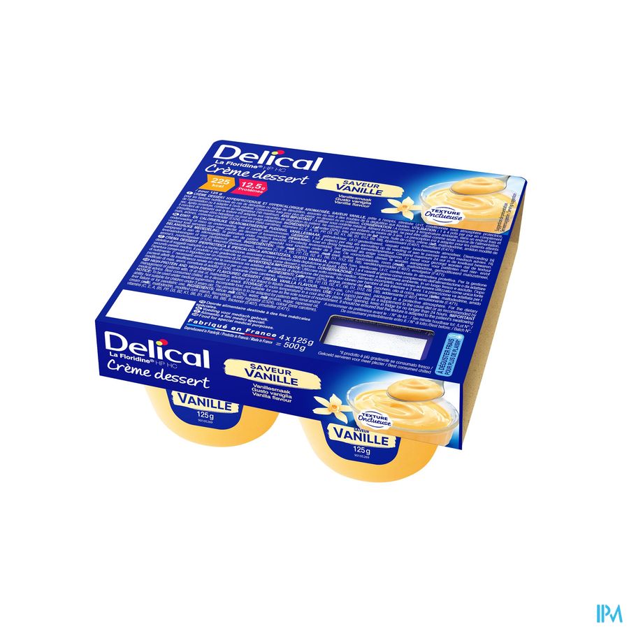 Delical Creme Dessert La Floridine Vanille 4x125g Delical Creme Dessert La Floridine Vanille 4x125g