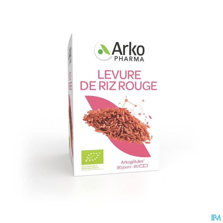 Arkogelules Levure Riz Rouge Bio Caps 80