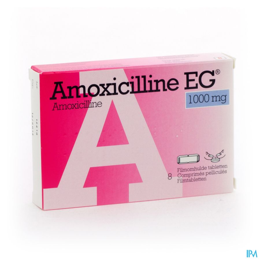 Amoxicilline EG Tabl  8 X 1 G Amoxicilline EG Tabl  8 X 1 G
