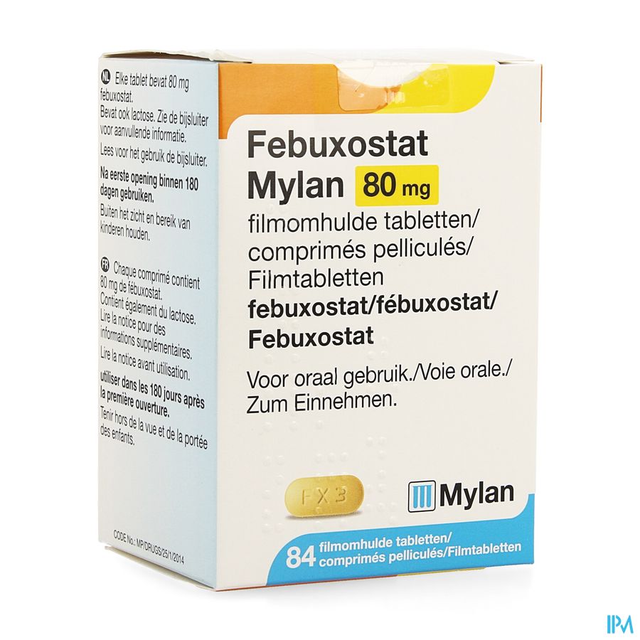 Febuxostat Viatris 80mg Filmomh Tabl 84 Febuxostat Viatris 80mg Filmomh Tabl 84