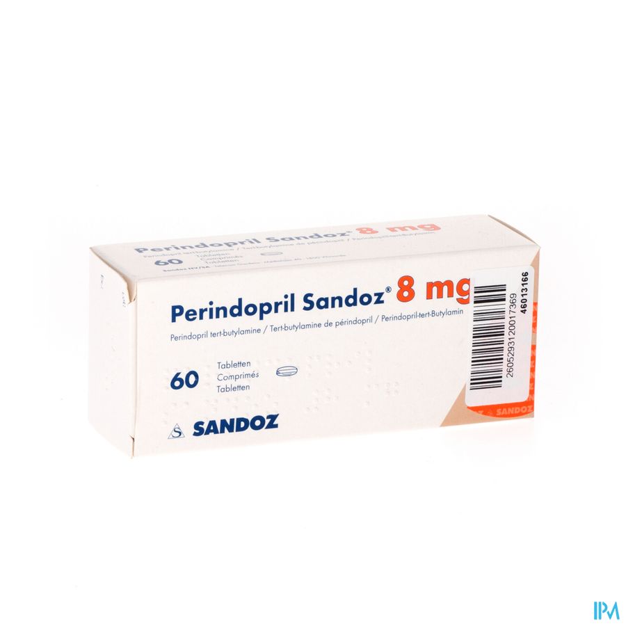 Perindopril Sandoz 8mg Sandoz Comp 60 X 8mg Perindopril Sandoz 8mg Sandoz Comp 60 X 8mg