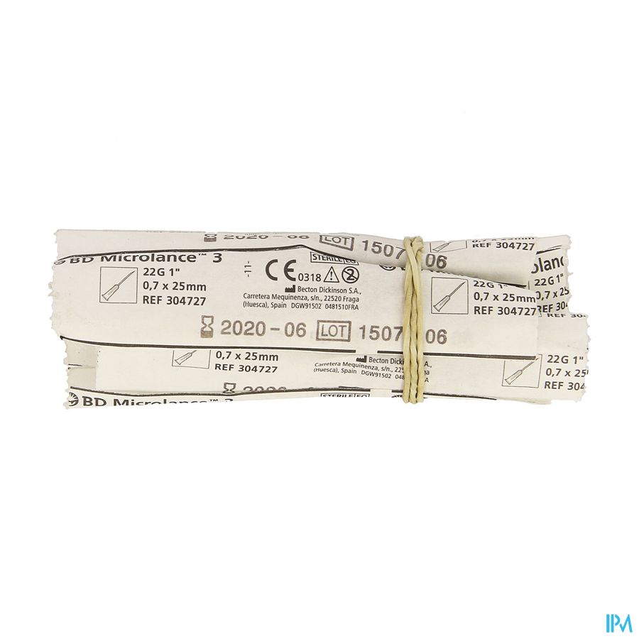 Bd Microlance 3 Aig. 22g 1 Iv 0,7x25mm Noir 10 Bd Microlance 3 Aig. 22g 1 Iv 0,7x25mm Noir 10