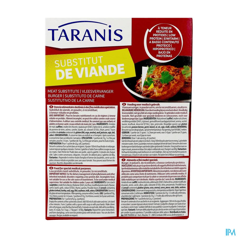 Taranis Vlees Vervanger 4x62g 3