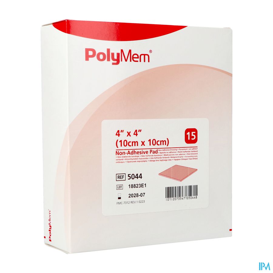 Polymem Quadrafoam Non-adhesif 10,1cmx10,1cm 15 Polymem Quadrafoam Non-adhesif 10,1cmx10,1cm 15