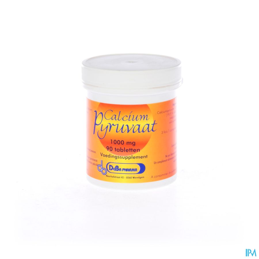 Calciumpyruvaat 1000mg Comp 90 Deba Calciumpyruvaat 1000mg Comp 90 Deba