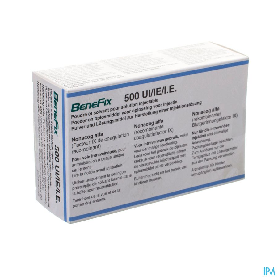 Benefix 500 Ui Nf Fl Pulv+ser Pre Remplie 5ml Sol Benefix 500 Ui Nf Fl Pulv+ser Pre Remplie 5ml Sol