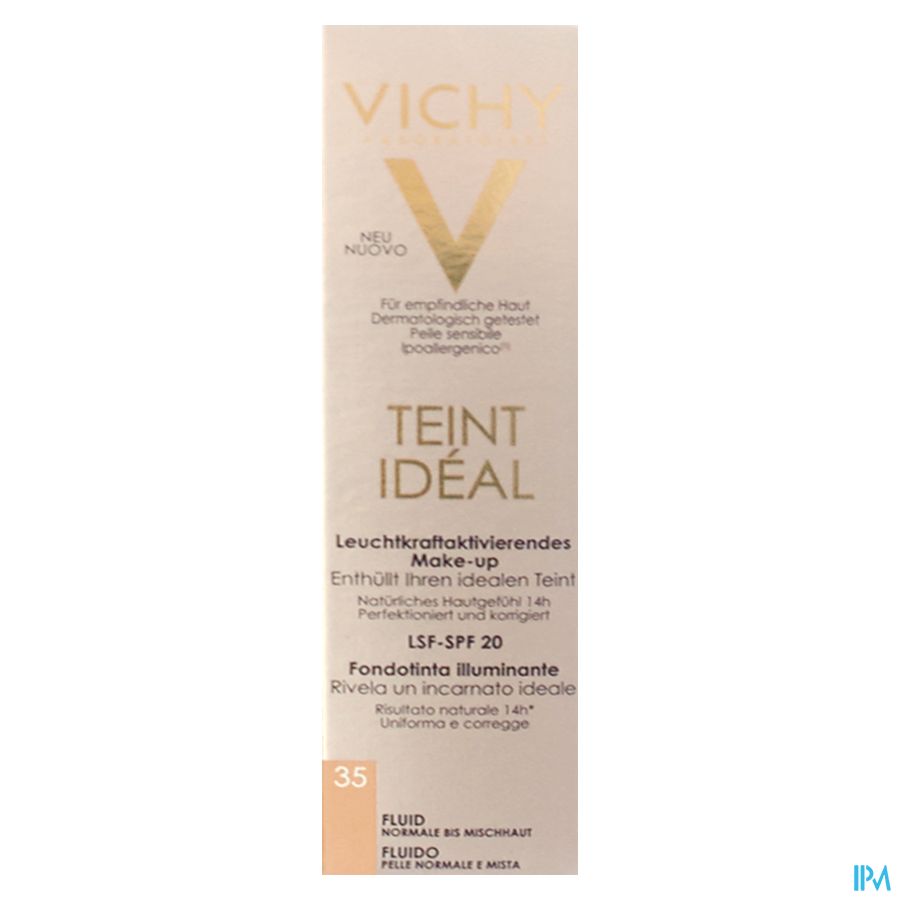 Vichy Fdt Teint Ideal Fluide 35 30ml Vichy Fdt Teint Ideal Fluide 35 30ml